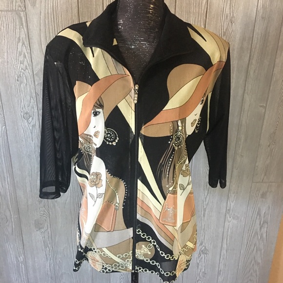 Vintage Bee Australia Casual Fashion Blouse Size M - Picture 1 of 8